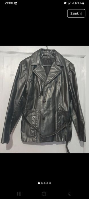 Kurtka 100% skóra naturalna, r. 38 40 vintage – lata 80 / 90.