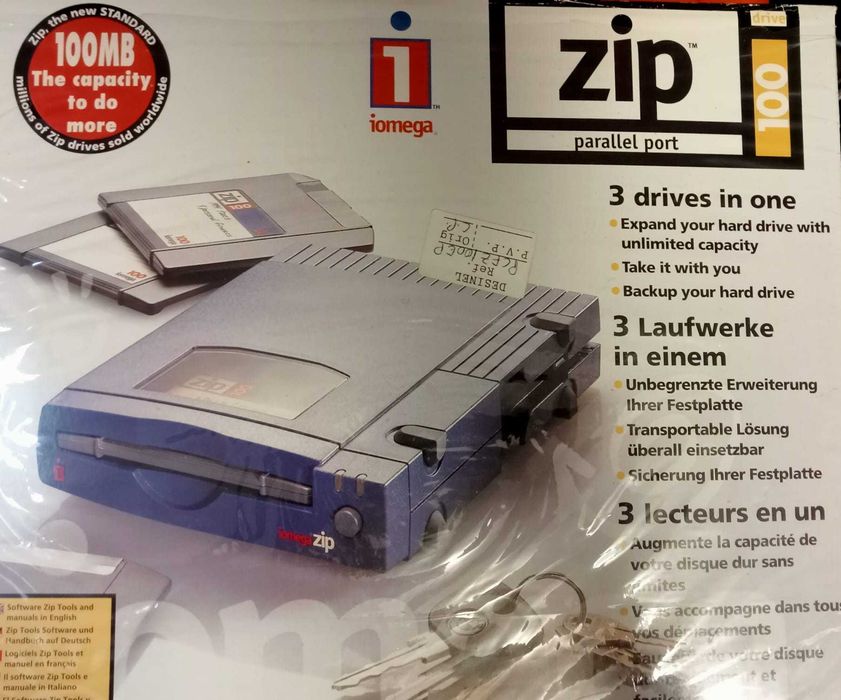 Drive ZIP Iomega, para colecionadores...