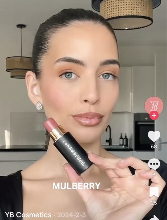 Кремові румʼяна youngblood vivid luxe cream mini blush stick -mulberry