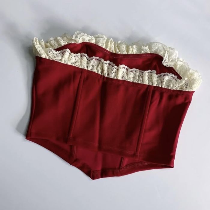 елегантний червоний топ