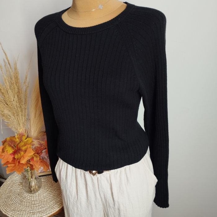 Sweter damski Hound Never Ordinary czarny prążkowany S