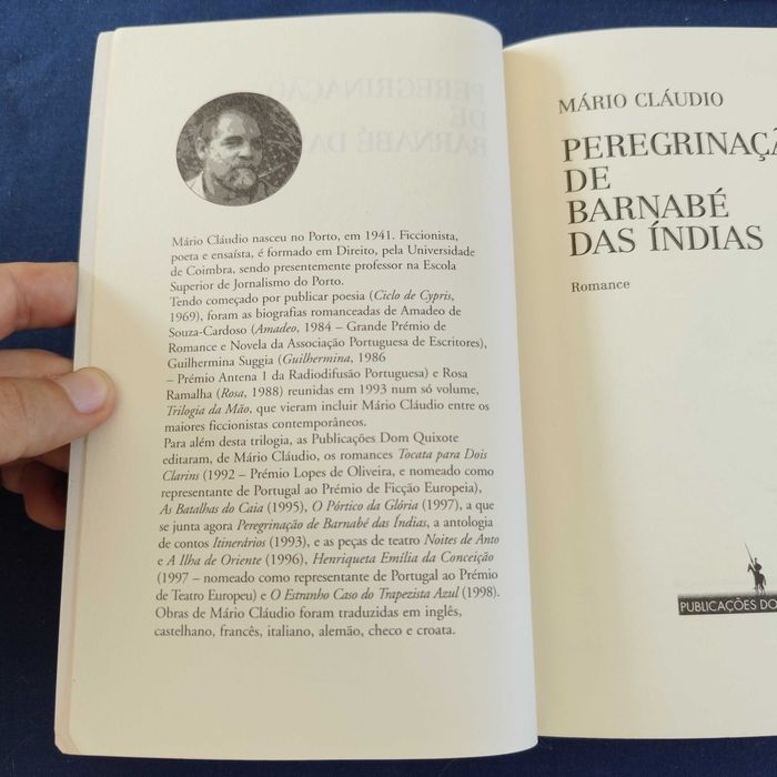 Mário Cláudio - Peregrinações de Barnabé às Índias