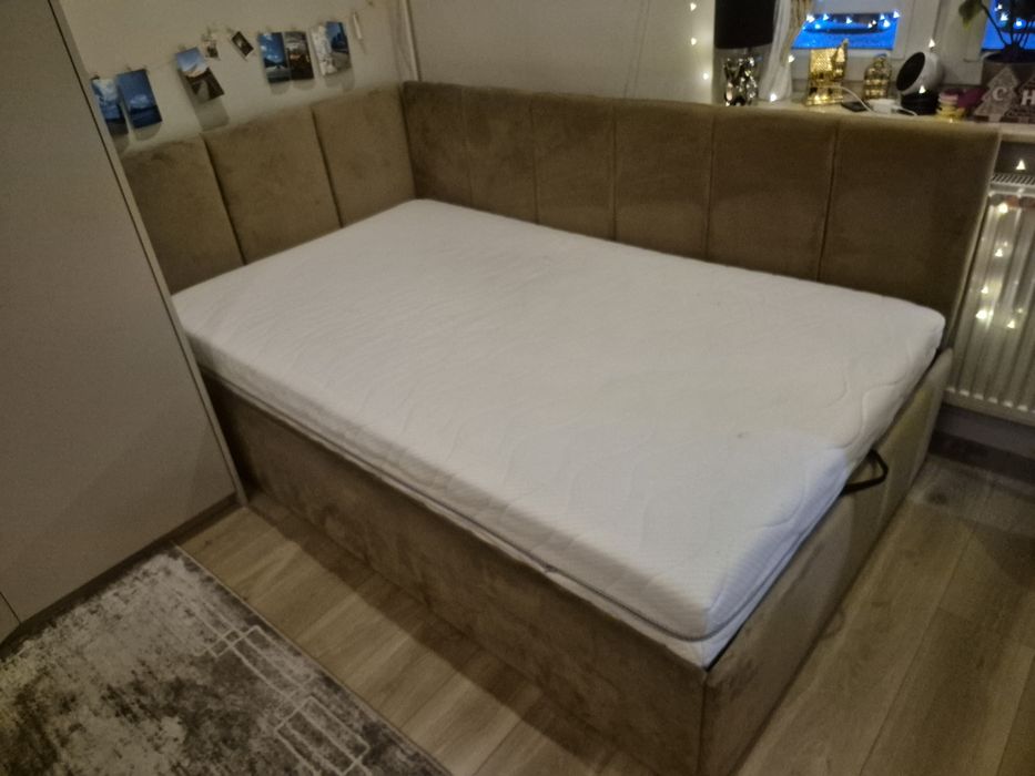 Łóżko tapicerowane narożne 120