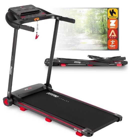 Passadeira De Corrida FITFIU FITNESS Mc-90 Inclinaçao 9% Dobrável Até 14km/h Conectividade App