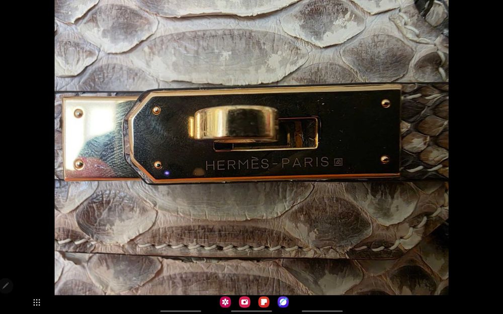 Сумка биркин HERMÈS питон