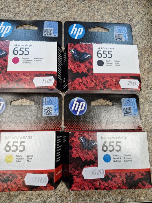 Tusz HP 652 kpl oryginalny