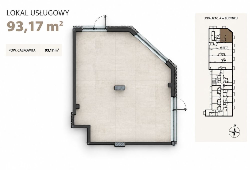 Lokal "na rogu" Tuwima/ Wodna, Nowe Centrum Łodzi