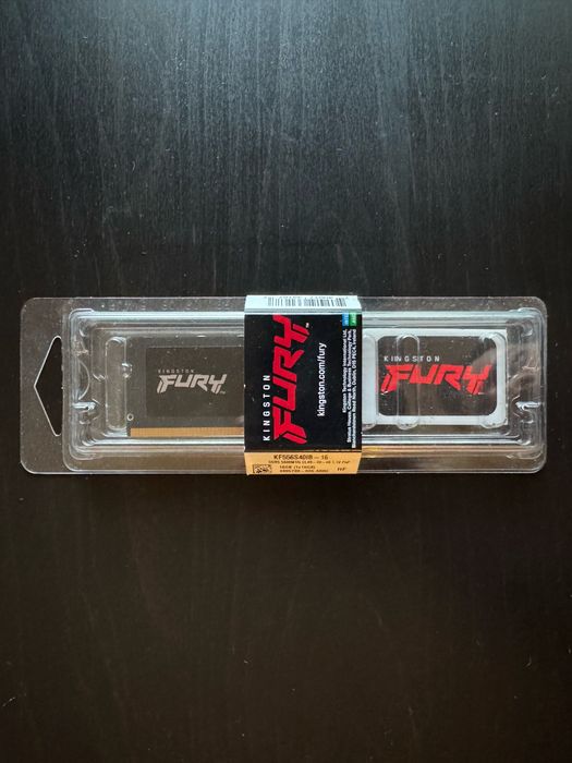 1x16GB Kingston Fury Impact SO-DIMM DDR5 5600 CL40
