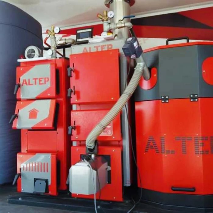 ‼️Котли на Твердому Паливі Trio Uni Pellet.Котел Пелетний АЛЬТЕП