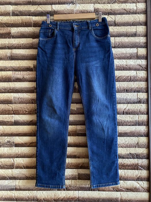 Джинси на повного хлопчика 11-13 років.