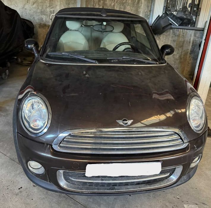 MINI Cooper Cabrio 1.6 Diesel 110cv 2011 – Matrícula Francesa – Avariado