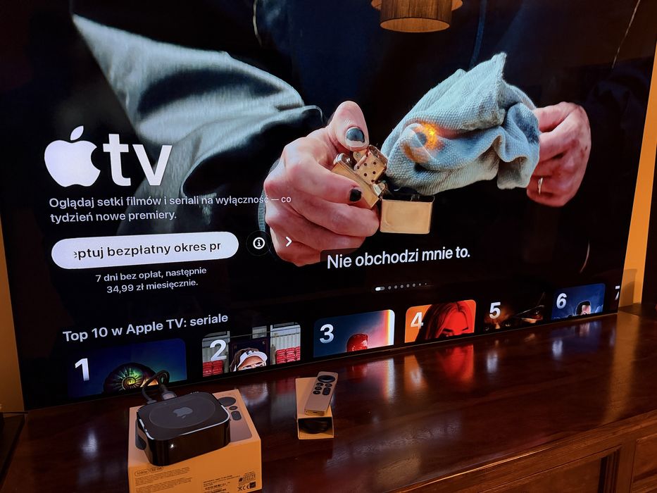 Idealny odtwarzacz multimedialny Apple TV A1625 nowy pilot