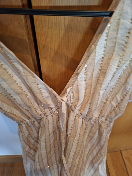 Vestido Maxi S(Massimo Dutti)Novo