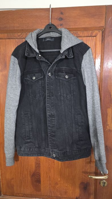 Primark śliczna kurtka jeansowa katana czarna M