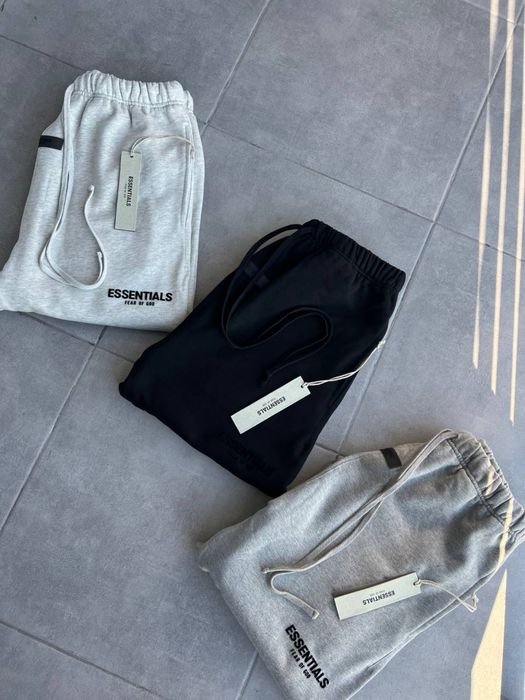 ‼️РОЗПРОДАЖ‼️ Штани Спортивні Essentials  (Fog,фог,есеншл,baggy)