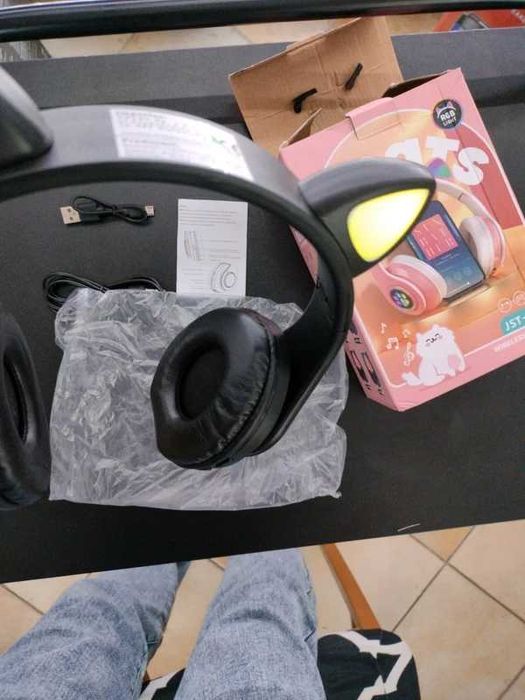 Słuchawki bluetooth Cat RGB