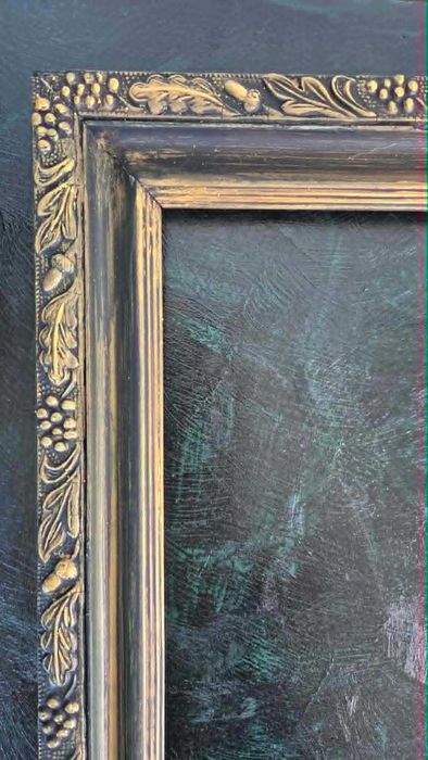 rama drewniana złota duża, 81x41cm