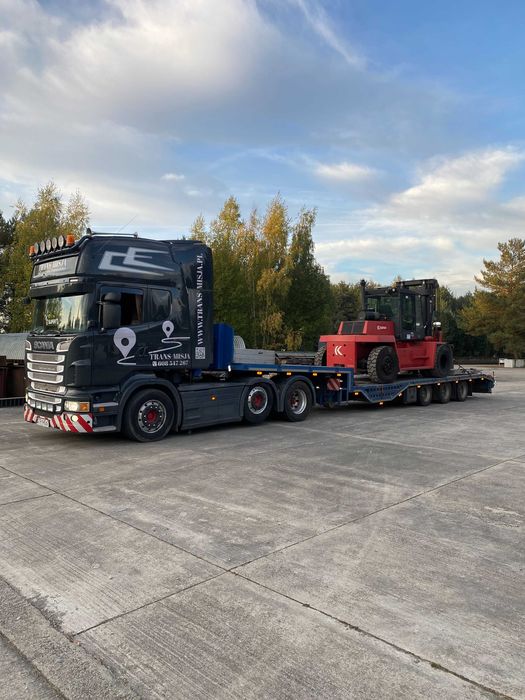 Transport niskopodwoziowy laweta platforma