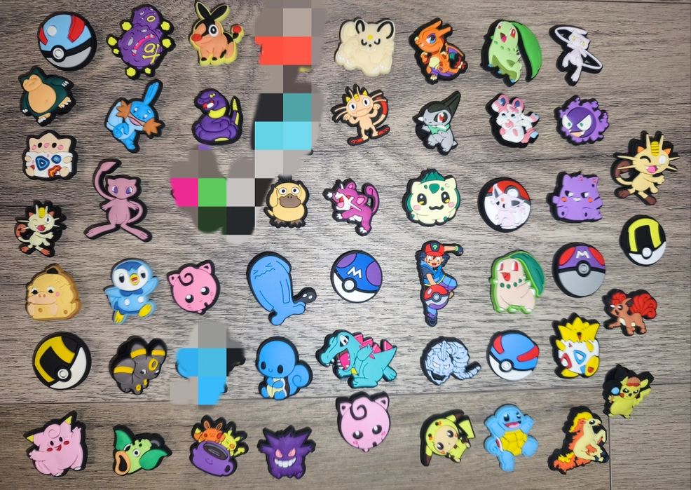 Jibbitz Przypinki do Crocs Pokemony