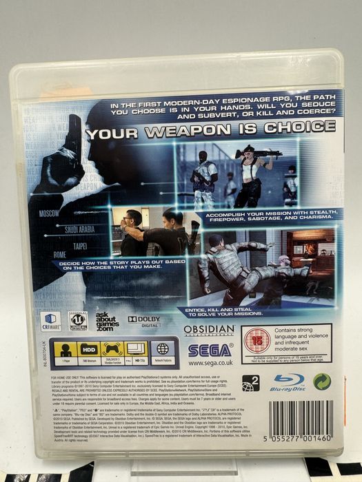 Alpha Protocol Ps3 Gwarancja