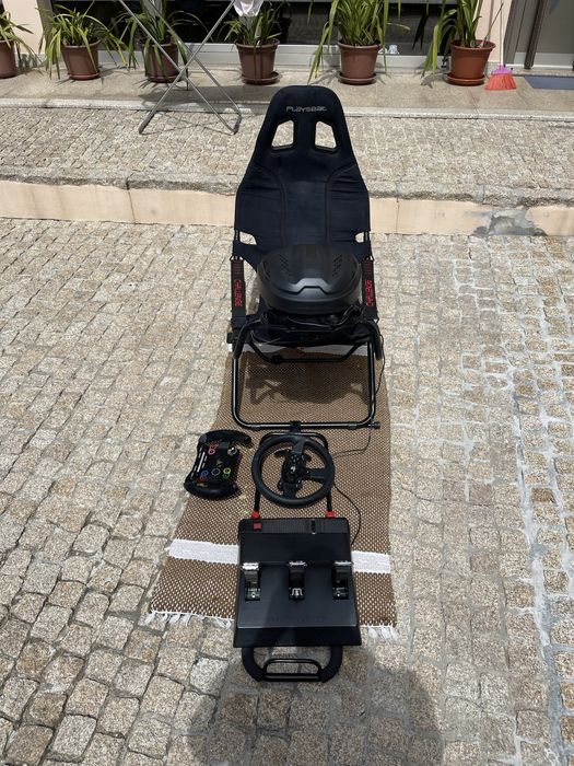 “Set completo Sim Racing Thrustmaster T300 + Playseat”