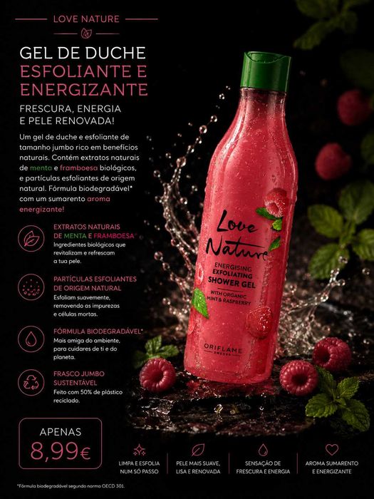 Gel de banho energizante