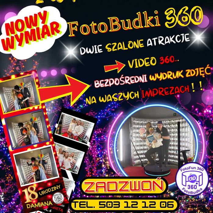 FotoBudka 360 # Druk Zdjęć # Magnesy Imprezowe # Fontanny Iskier #