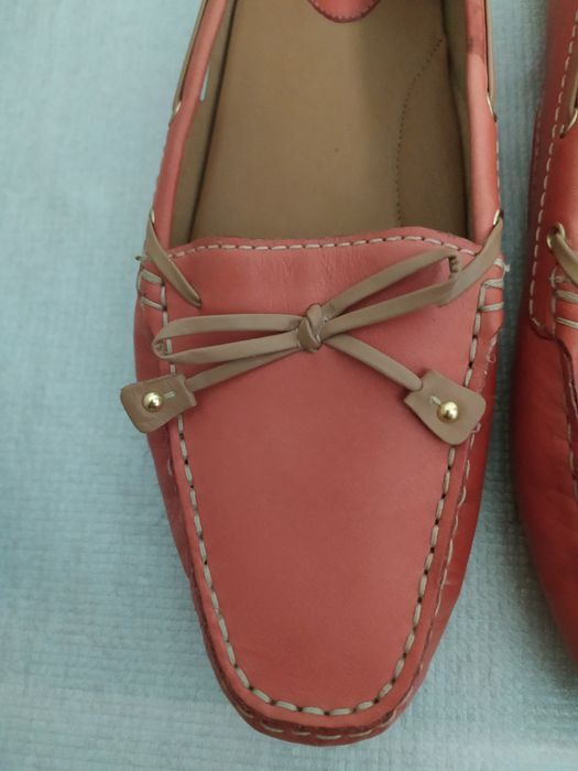Кожаные мокасины Clarks р 40