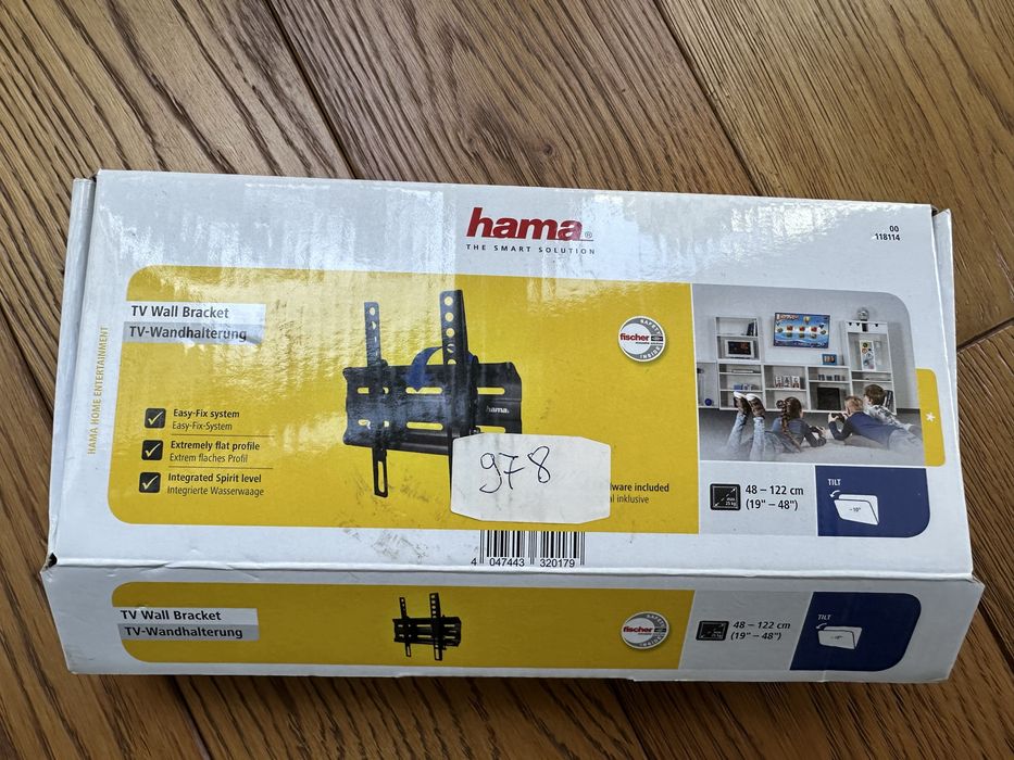 Uchwyt ścienny do TV Hama 19–48” uchylny VESA 200x200