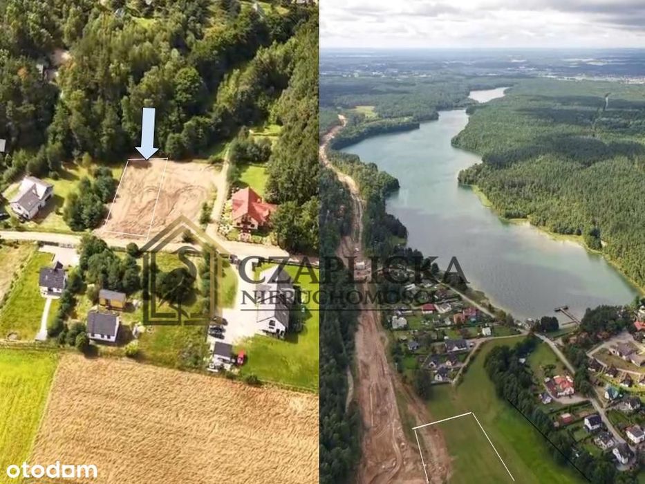 Działka budowlana z WARUNKAMI ZABUDOWY blisko jeziora - media