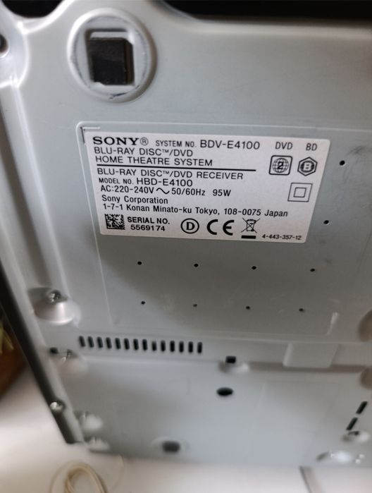 Zestaw kina domowego sony blurei BDW-E4100