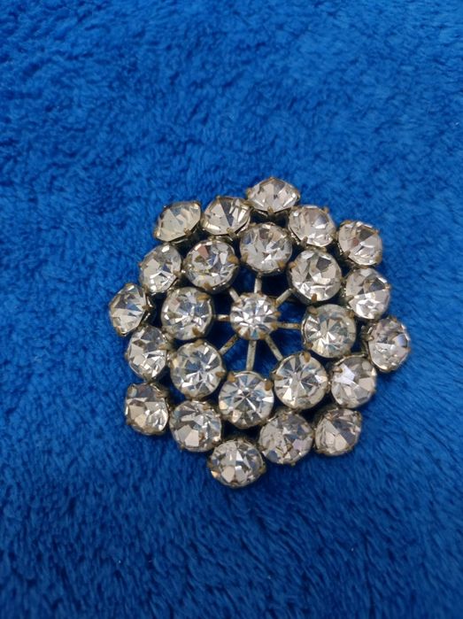 Брошь СНЕЖИНКА винтажная