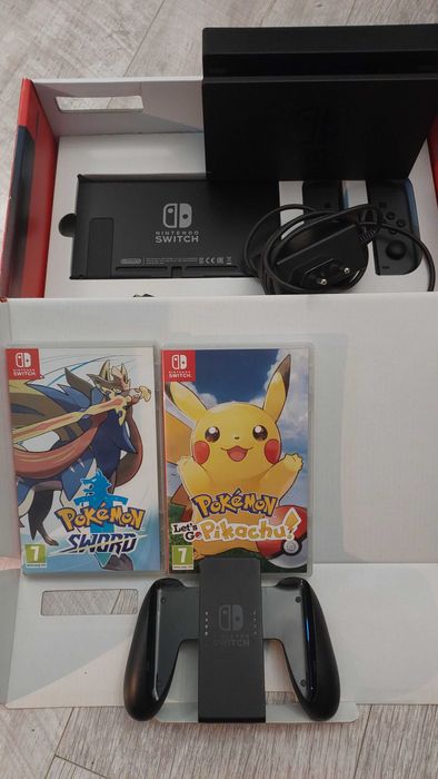 Nintendo Switch + trzy gry