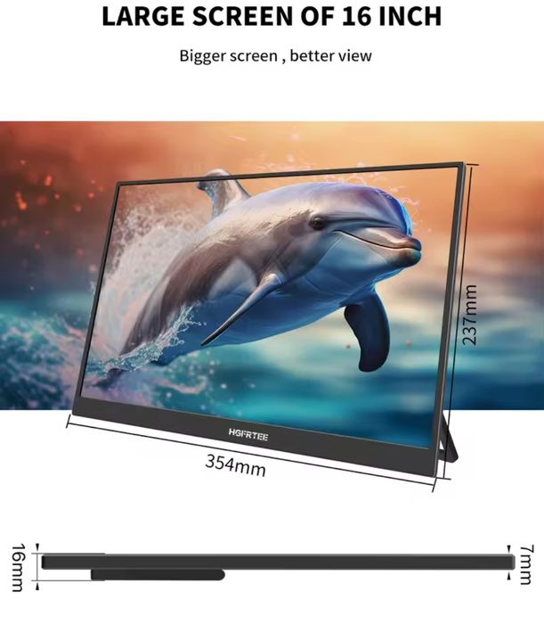 HGFRTEE Сенсорный монитор.Портативный Монитор с Сенсорный вводом