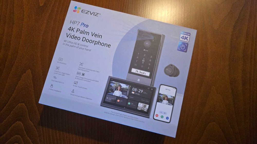 Wideodomofon EZVIZ HP7 Pro 4K Palm Vein Bezprzewodowy Wi-Fi