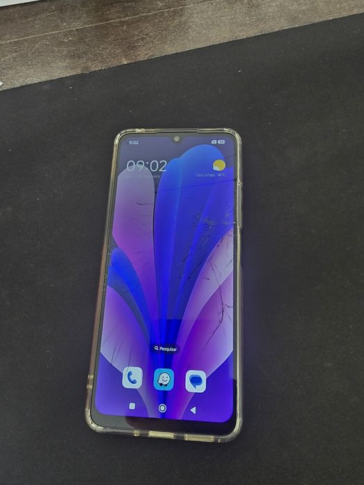 Redmi 14c 4/128GB tudo a funcionar apenas trincado