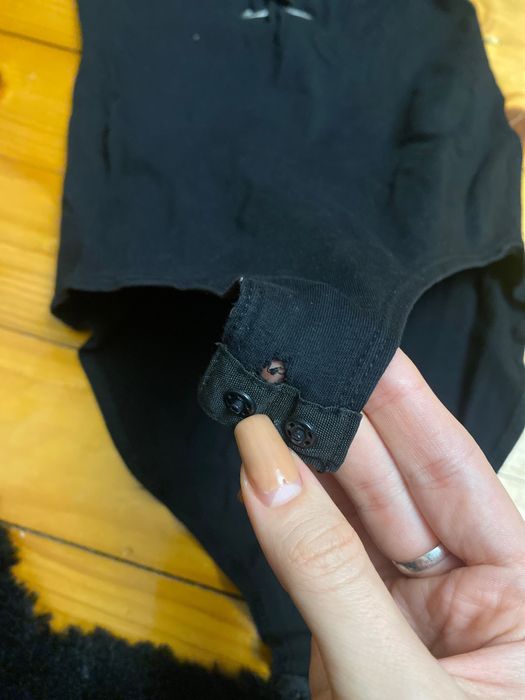 женское боди черное