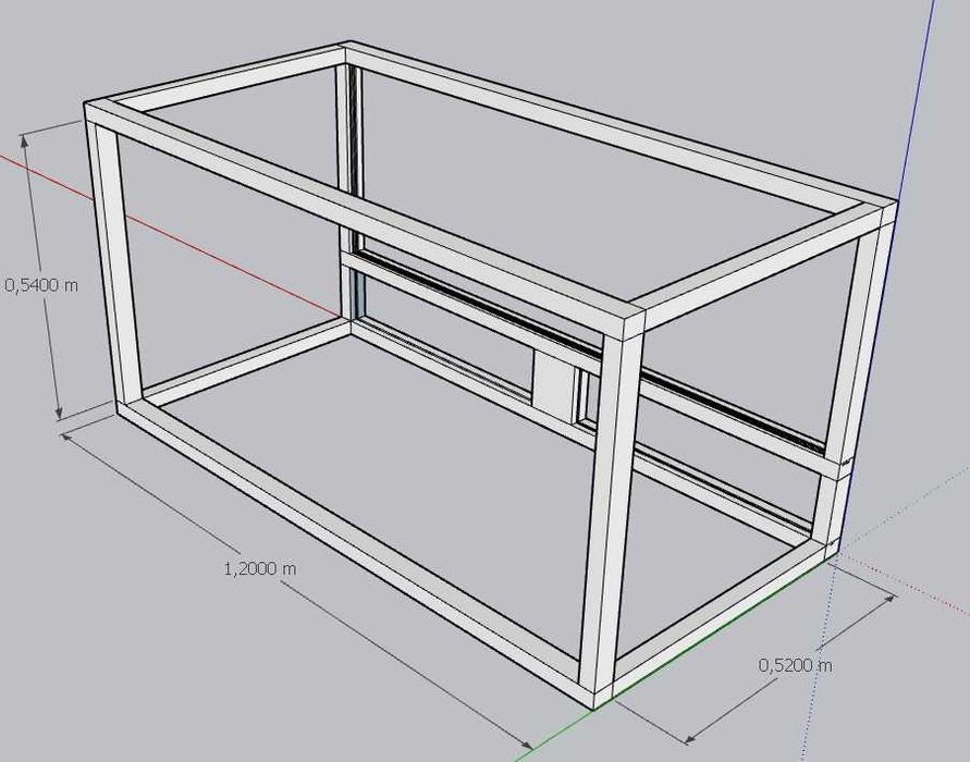 Terrário Artesanal 120x52x54 – Ideal para Lagartos ou Plantas