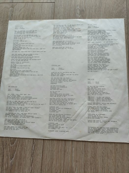 Falco Einzelhaft LP Winyl