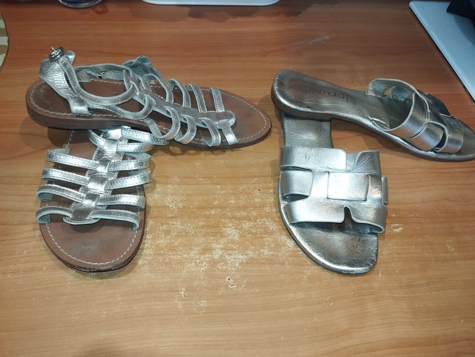 Okazja!Cena Za Dwie pary,Sandały i klapki .