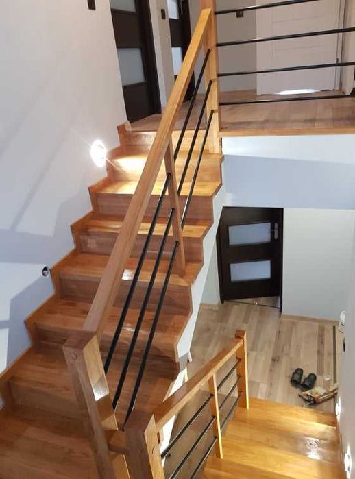 Schody drewniane pomiary wykonanie