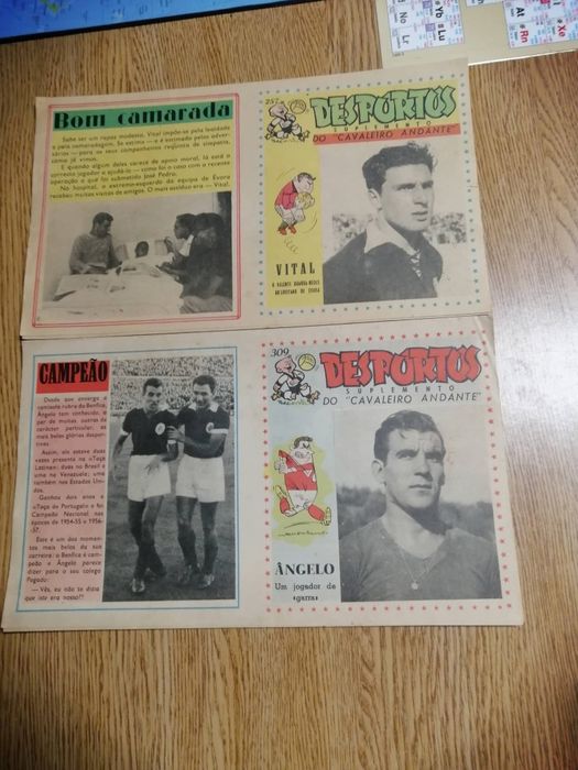 Suplementos antigos futebol Cavaleiro  Andante