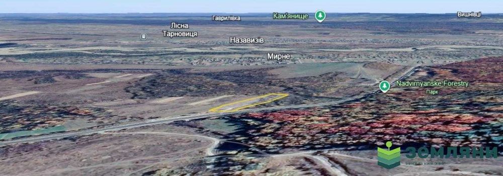 Продаж землі 82,33 соток 2 км від м. Надвірна уздовж траси H-09 (5)