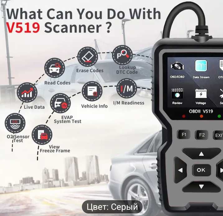 Автомобильный сканер OBD ll