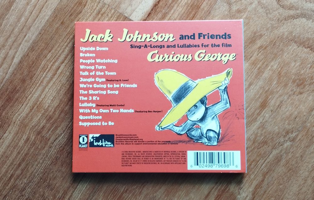 CD Álbum original - JACK JOHNSON - Curious George