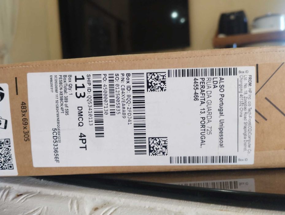 Laptop HP novo, caixa sem abrir