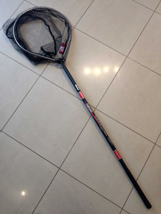 Podbierak 4,5m  węglowa sztyca gumowany kosz PRO FL