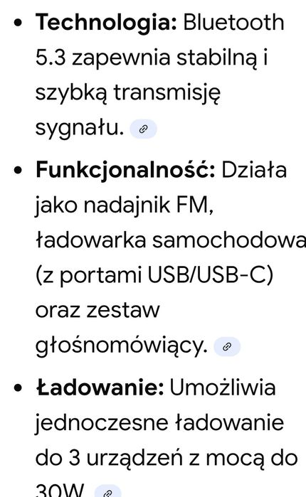 Transmiter samochodowy FM Joyroom