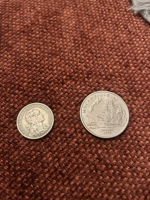Moedas antigas de colecao