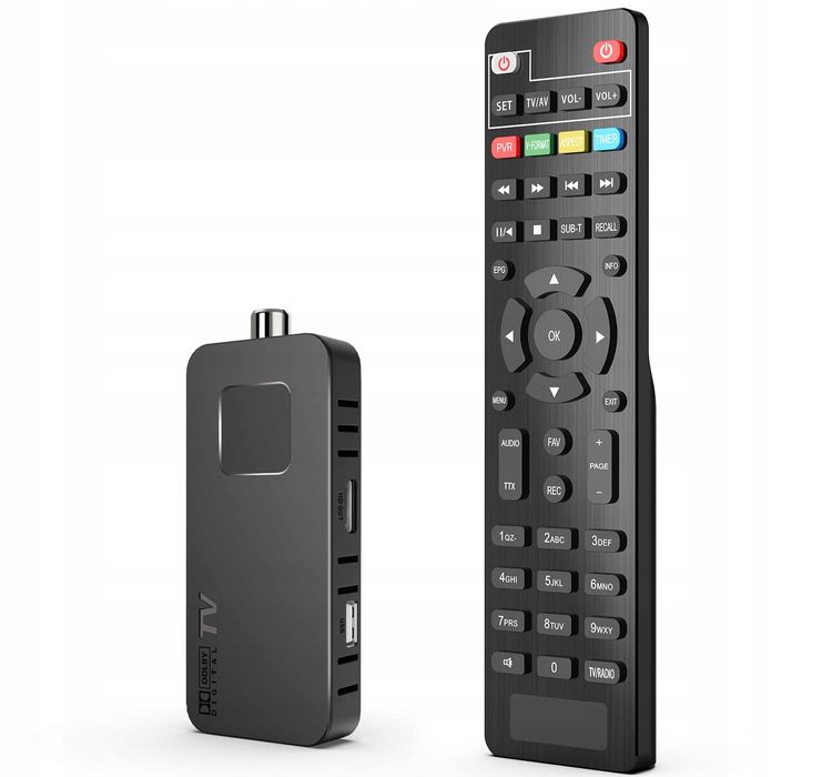 Dekoder DVB-T2 Mini Stick DCOLOR 1080P H265 Dolby Audio USB/ WIFI
